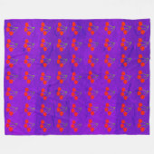 神の衝突の毛布 フリースブランケット (正面(横))