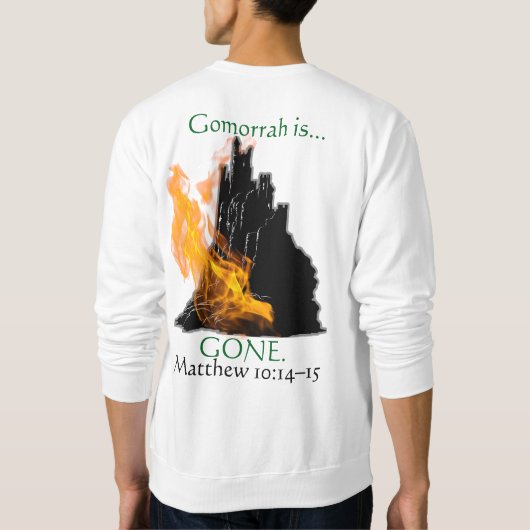 神の裁き スウェットシャツ (裏面)