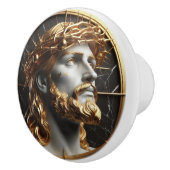 神の装飾イエスは天国を見て セラミックノブ (右)