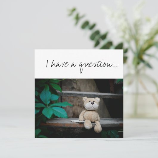 神の親になるかテディベア カード (スタンド正面)