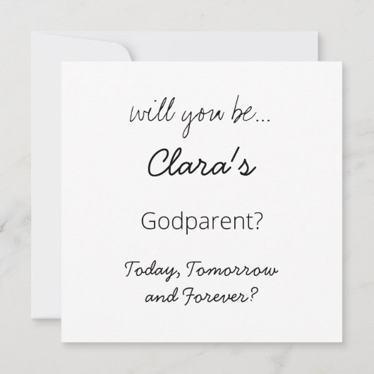 神の親になるかテディベア カード (裏面)