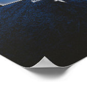 神の言葉による信仰クリスチャン信仰の夜空 ポスター (角)