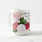 神の言葉は永遠に泥の上に立つ コーヒーマグカップ (正面左)