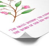 神の言葉は永遠に花を立てる ポスター (角)