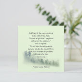 神の言葉を胸に刻む詩の引用　神の手に手を預けよう カード (スタンド正面)