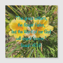 神の言葉イザヤ40:8磁気カード