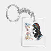 神の言葉:イエスインスパイア キーホルダー (正面左)