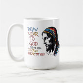 神の言葉：イエスインスパイア コーヒーマグカップ (左)