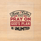 神の計保画は無引用文である アクリル招待状 (正面)