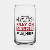 神の計保画は無引用文である ガラス缶 (正面)