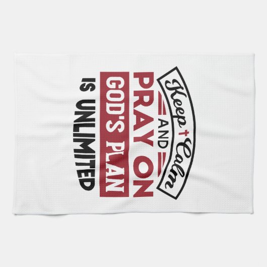 神の計保画は無引用文である キッチンタオル (横)