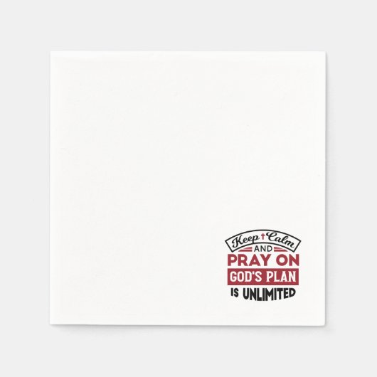 神の計保画は無引用文である スタンダードカクテルナプキン (正面)