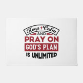 神の計保画は無引用文である ドアマット (正面)