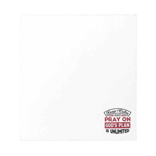 神の計保画は無引用文である ノートパッド (正面)