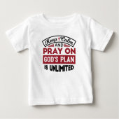 神の計保画は無引用文である ベビーTシャツ (正面)