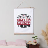 神の計保画は無引用文である 吊り下げ型タペストリー (寝室)