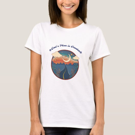 神の計画は偉大なり Tシャツ (正面)