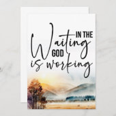 神の計画を信頼する 招待状 (正面/裏面)