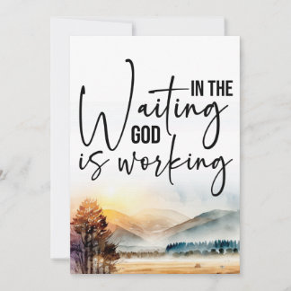 神の計画を信頼する 招待状