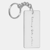 神の計画アート神感動的の芸術ゴスペルことわざ キーホルダー (正面左)