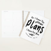 神の計画エレミヤ29:11キリスト教の引用文 プランナー手帳 (ディスプレー)