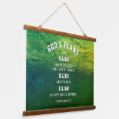 神の計画エレミヤ29:11クリスチャン 吊り下げ型タペストリー (傾斜あり)