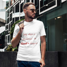 神の設計に私の希望は錨づけられている Tシャツ