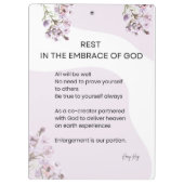 神の詩を受け入れる クリップボード (裏面)