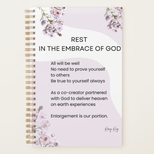 神の詩を受け入れる プランナー手帳 (正面)