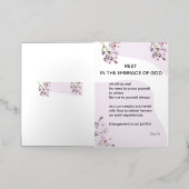 神の詩を受け入れる 箔グリーティングカード (外側レイダウン)