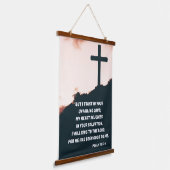 神の詩篇への信頼 吊り下げ型タペストリー (傾斜あり)