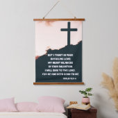 神の詩篇への信頼 吊り下げ型タペストリー (寝室)