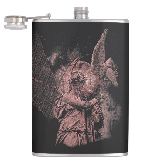 神の誤り – テクノゴシックストリートウェアデザイン フラスク (オープン)