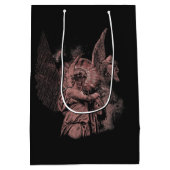 神の誤り – テクノゴシックストリートウェアデザイン ミディアムペーパーバッグ (裏面)