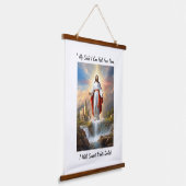 神の調和:カスタマイズキリストの壁タペストリー 吊り下げ型タペストリー (傾斜あり)