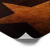 神の賛美テキサス州 ポスター (角)