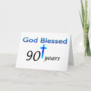 神の賛美90歳の誕生日プレゼント カード