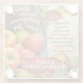 神の賜物に対する感謝 ガラスコースター (裏面)