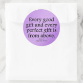 神の賜物は善であり、完璧であるヤコブ1:17 ラウンドシール (バッグ)