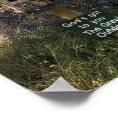 神の贈り物,素晴らしアウトドア,サインおもしろい ポスター (角)