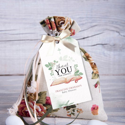 神の赤ちゃんシャワーの子供 ギフトタグ