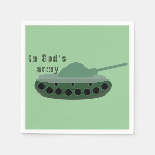 神の軍隊で スタンダードカクテルナプキン (正面)