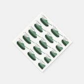 神の軍隊パターン（の模様が）あるで スタンダードカクテルナプキン (角)