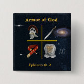 神の軍 缶バッジ (正面)