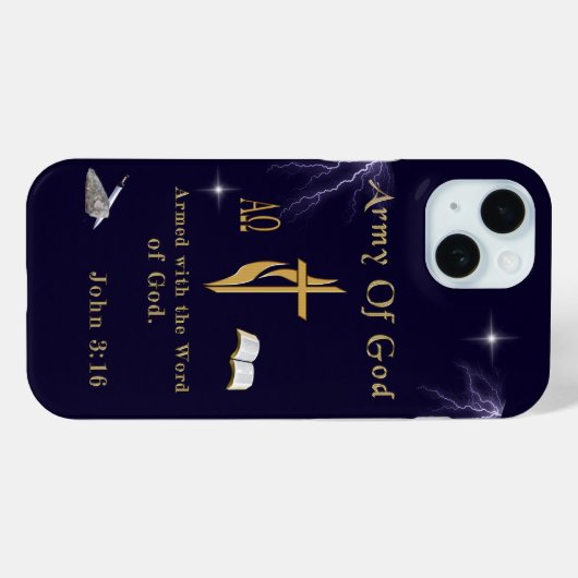 神の軍 Case-Mate iPhoneケース (裏面 (横))