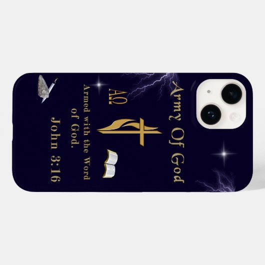 神の軍 Case-Mate iPhoneケース (裏面 (横))