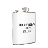 神の道は苦労を要する フラスク (右)