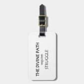 神の道は苦労を要する ラゲッジタグ (正面縦)