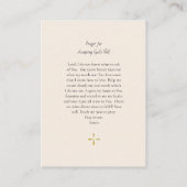 神の遺言の正統性カードの受け入れ祈りの言葉 プレイスカード (裏面)