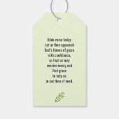 神の避難所 – Psalm 46:1のスピリチュアル心地よいa ギフトタグ (裏面)